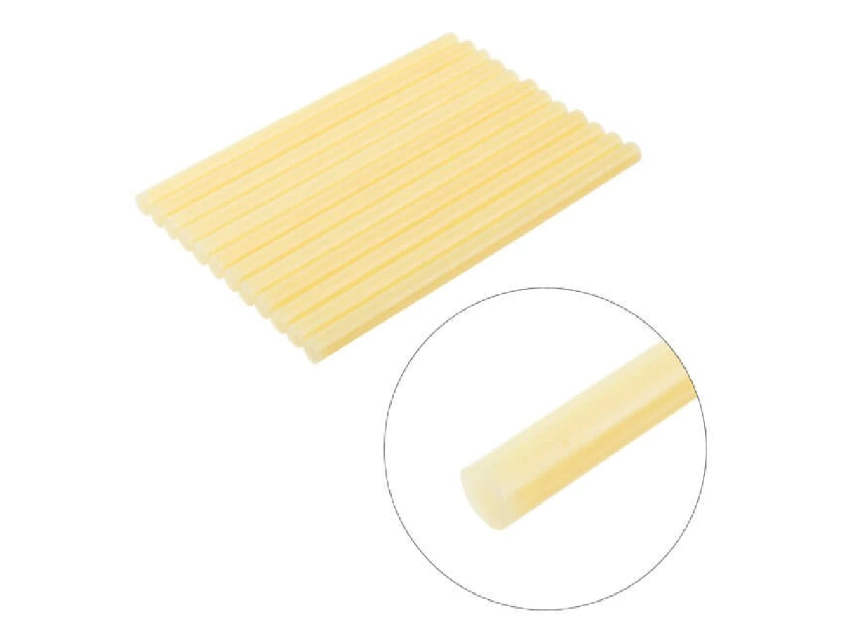 Комплект стрижнів клейових жовтих 11,2 мм * 200 мм, 12 шт INTERTOOL RT-1021 