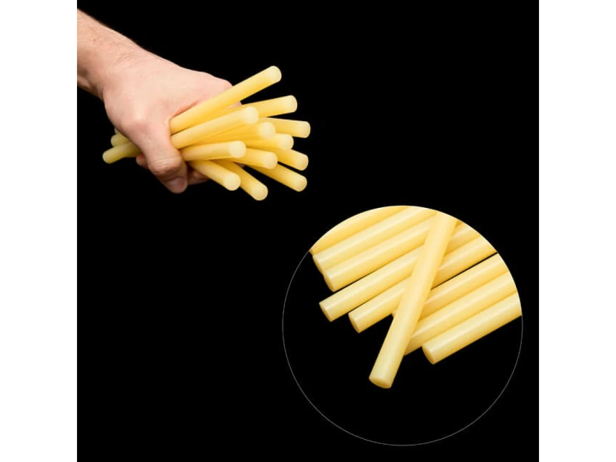 Комплект стрижнів клейових жовтих 11,2 мм * 200 мм, 12 шт INTERTOOL RT-1021 