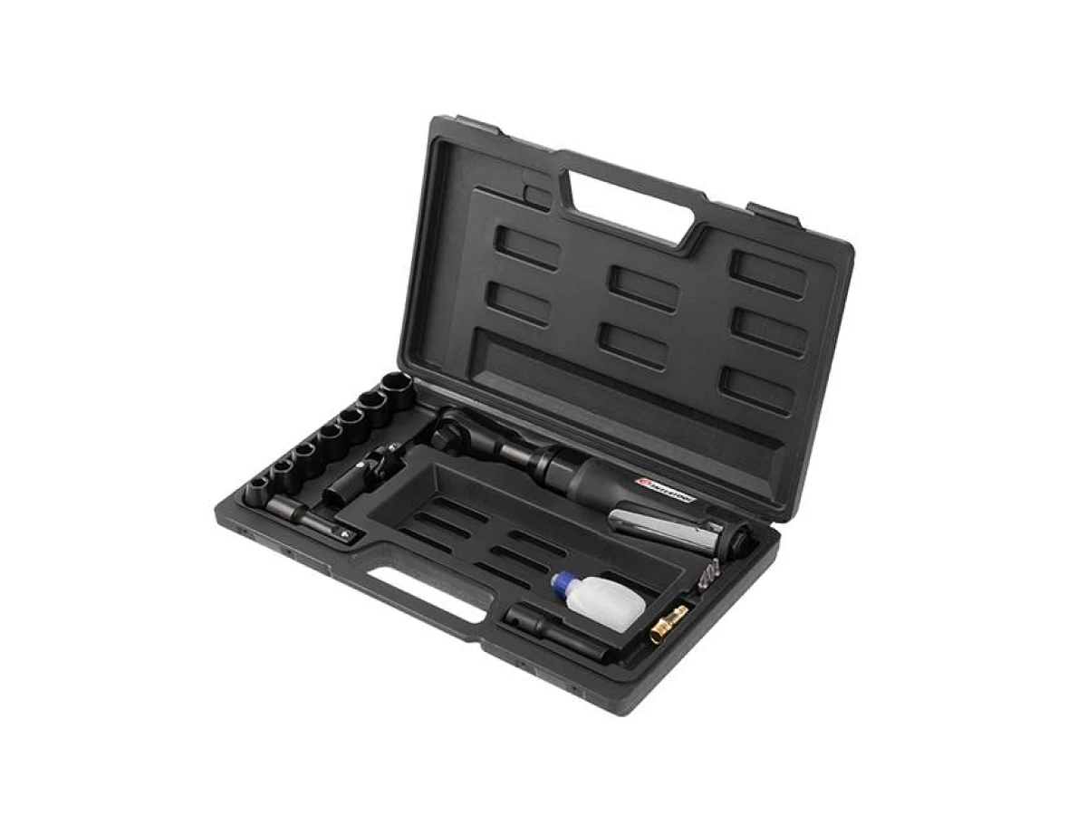 Гайковерт кутовий у кейсі + набір головок 1/2" INTERTOOL PT-1110 