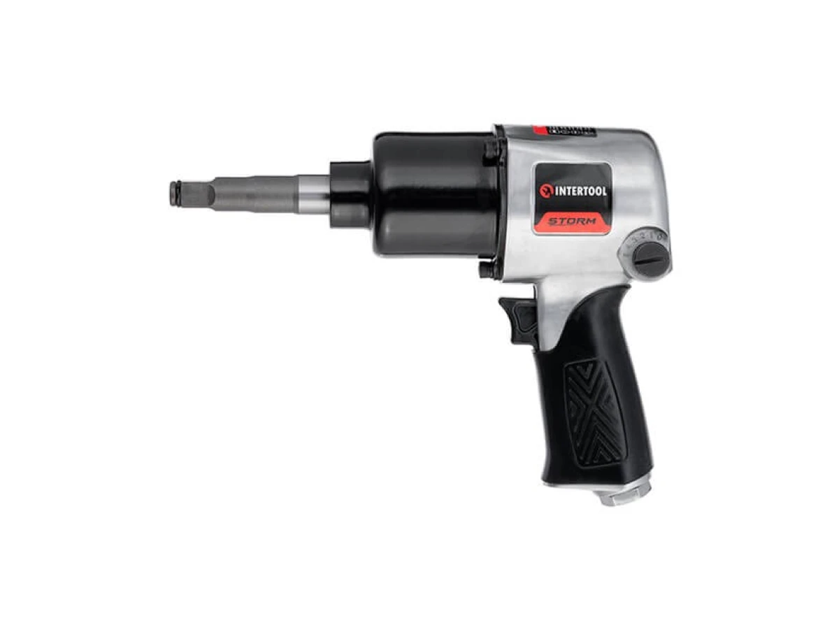Гайковерт пневматичний, 1/2", 576 Нм., професійний, 7500 об/хв. INTERTOOL PT-1103 