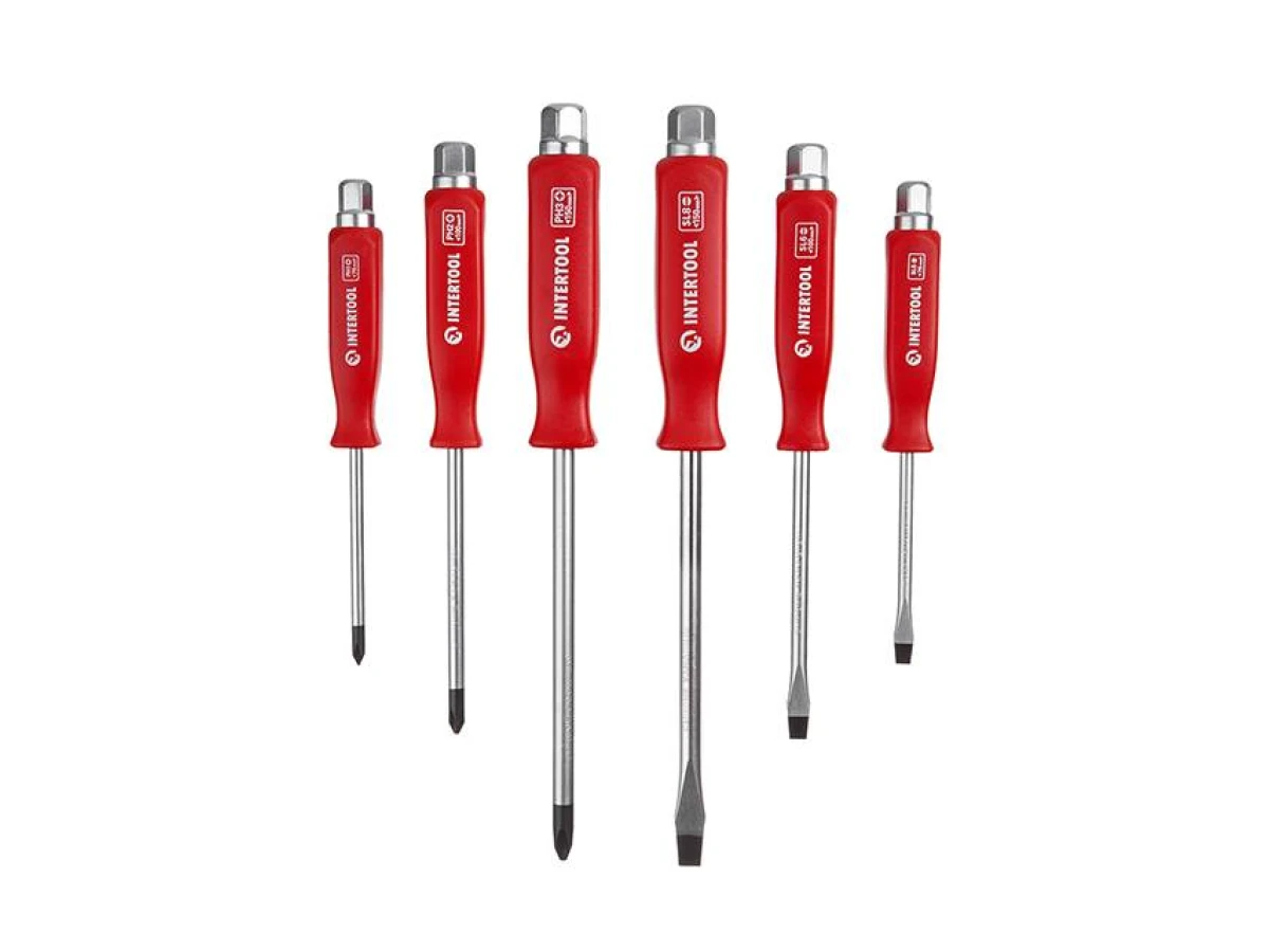 Набір ударних викруток 6 од. INTERTOOL HT-0403 