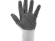 Перчатка белая вязанная синтетическая, покрытая серым нитрилом на ладони 10" INTERTOOL SP-0112 