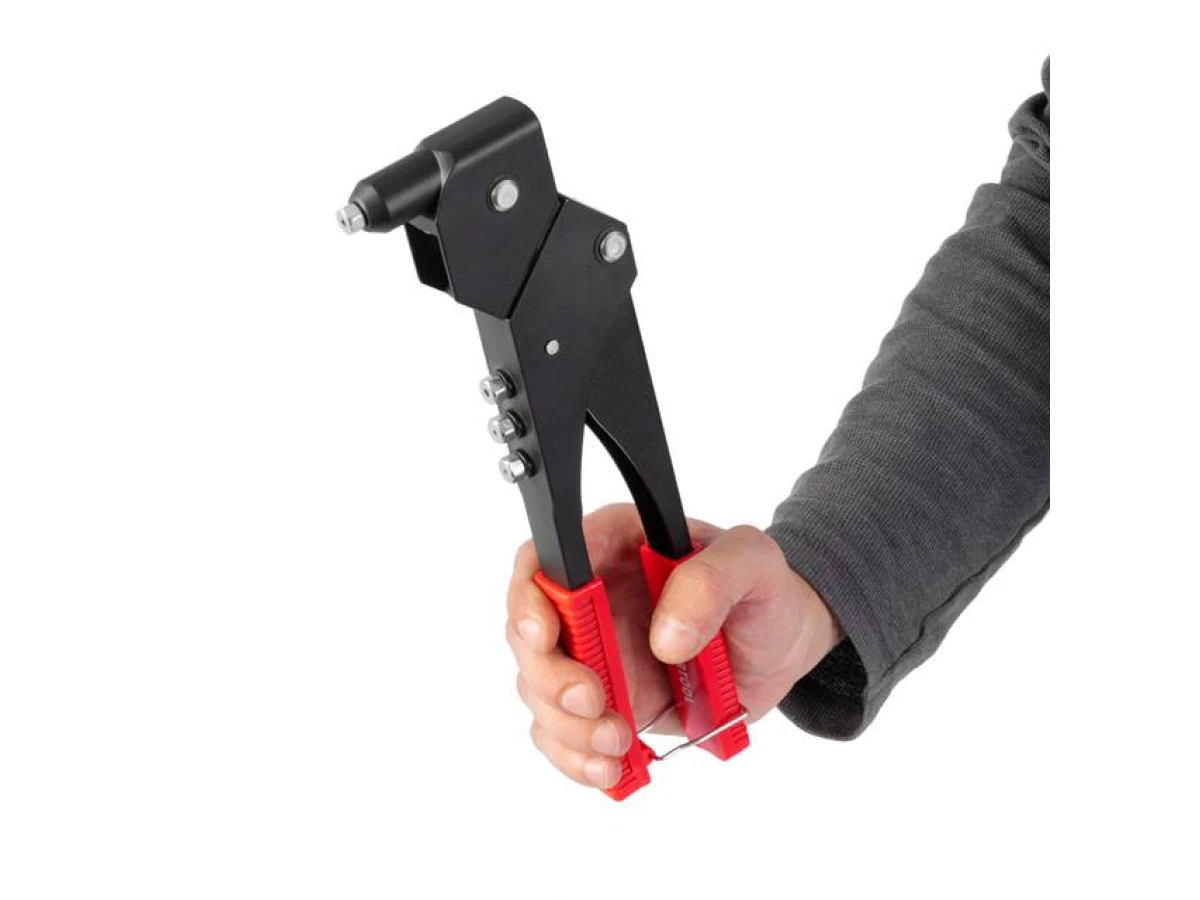 Пистолет заклепочный ручной, диаметр заклепки 3,2; 4; 4,8 мм (с поворотом на 360°) INTERTOOL RT-0003 