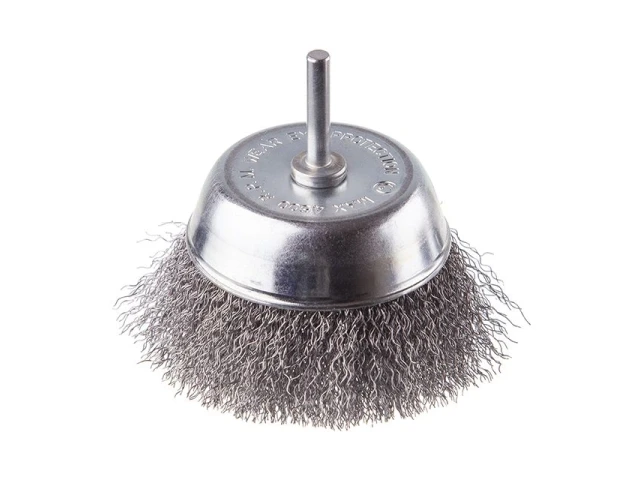 Щітка чашкова 100 мм для дриля, 1/4" (кручений дріт) INTERTOOL BT-9100 