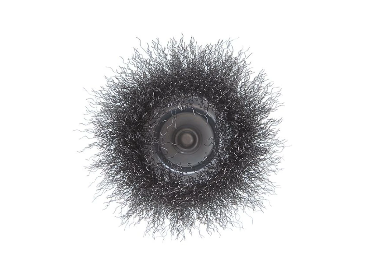 Щітка чашкова 100 мм для дриля, 1/4" (кручений дріт) INTERTOOL BT-9100 