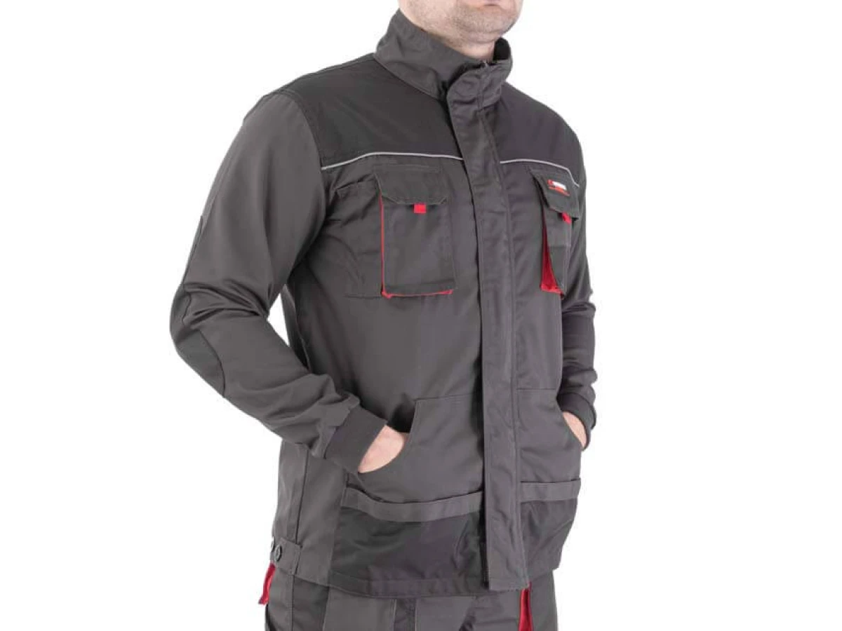 Куртка рабочая 80 % полиэстер, 20 % хлопок, плотность 260 г/м2, L INTERTOOL SP-3003 