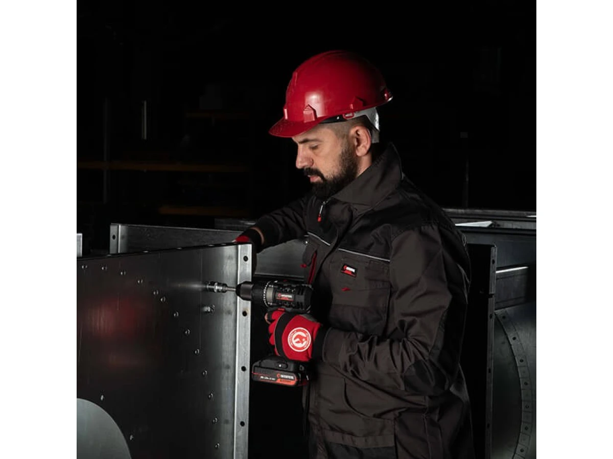 Куртка рабочая 80 % полиэстер, 20 % хлопок, плотность 260 г/м2, L INTERTOOL SP-3003 