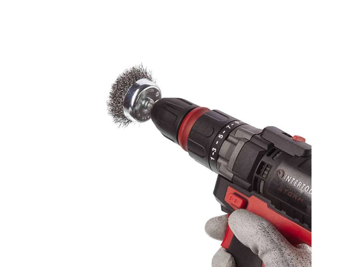 Набір щіток дротяних для дриля 3 од., 1/4" INTERTOOL BT-0300 