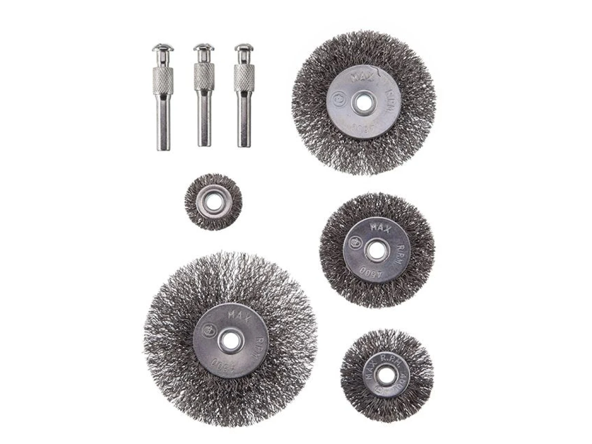 Набір щіток дротяних для дриля 5 од., 1/4" INTERTOOL BT-0500 