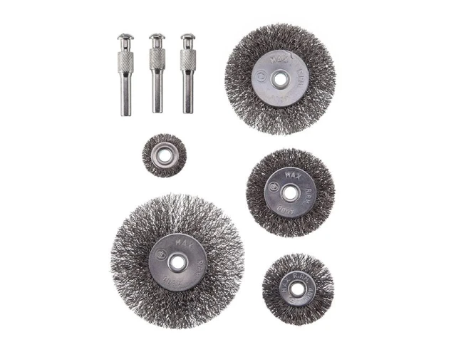 Набір щіток дротяних для дриля 5 од., 1/4" INTERTOOL BT-0500 