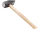 Молоток слюсарний 2000 г.з дерев'яною ручкою HT-0222 