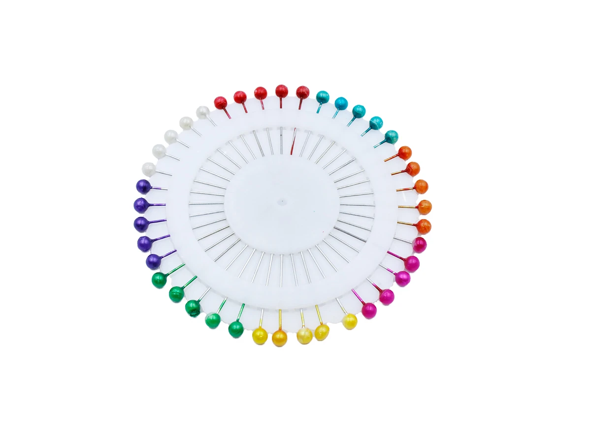 Булавки портновские круглые маленькие головки 