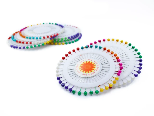 Булавки портновские круглые маленькие головки 