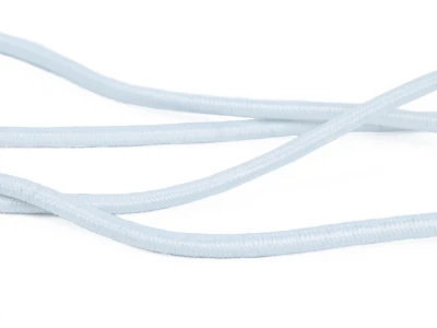Еластична стрічка G-2,5 кругла біла, 100м