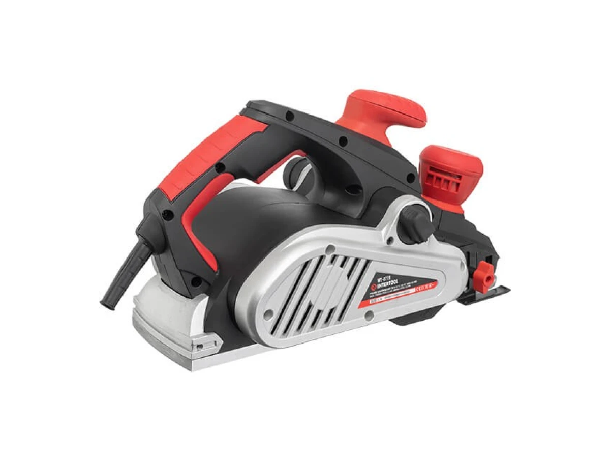 Рубанок электрический 1300 Вт, 16000 об/мин, нож 110 мм, 0-3.5 мм INTERTOOL WT-0711 