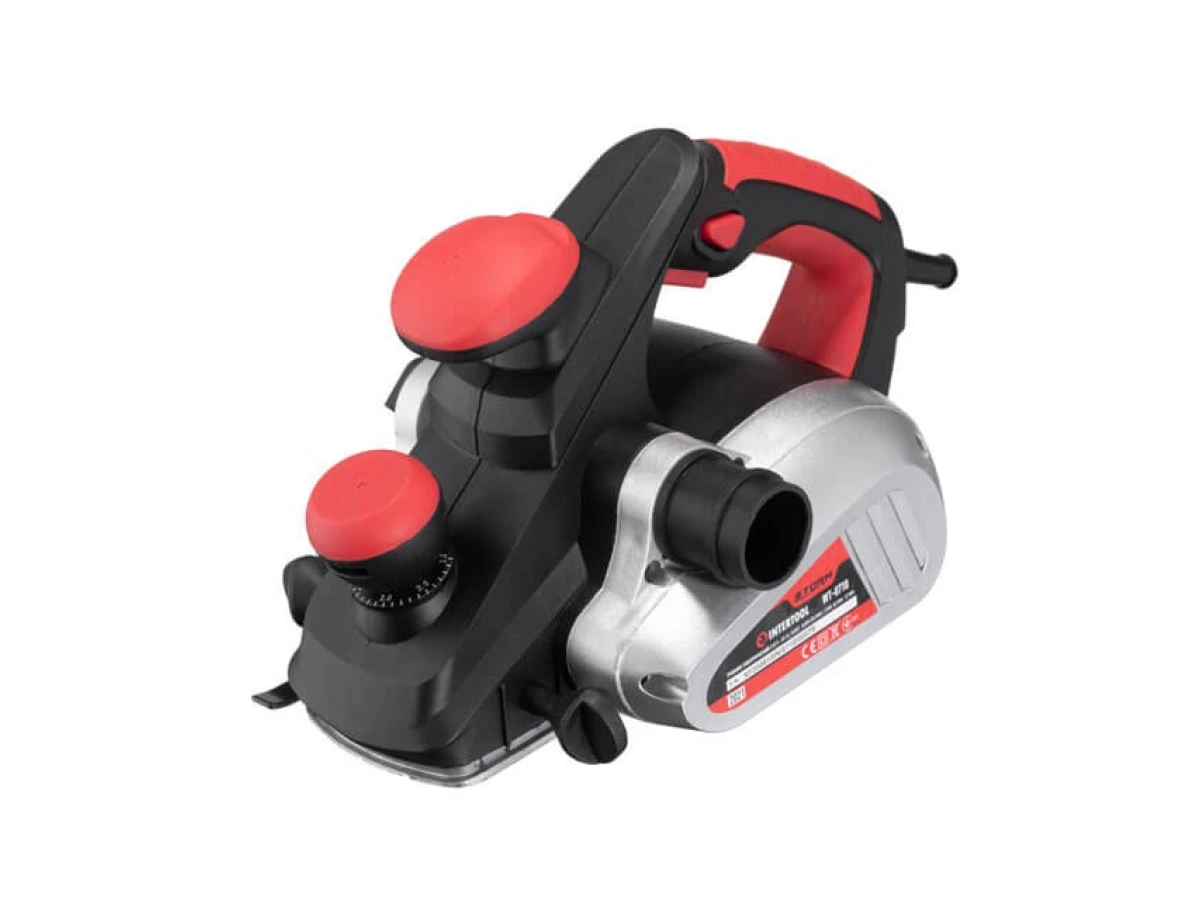 Электрорубанок 850 Вт, 16000 об/мин, нож 82 мм, 0-3 мм INTERTOOL WT-0710 