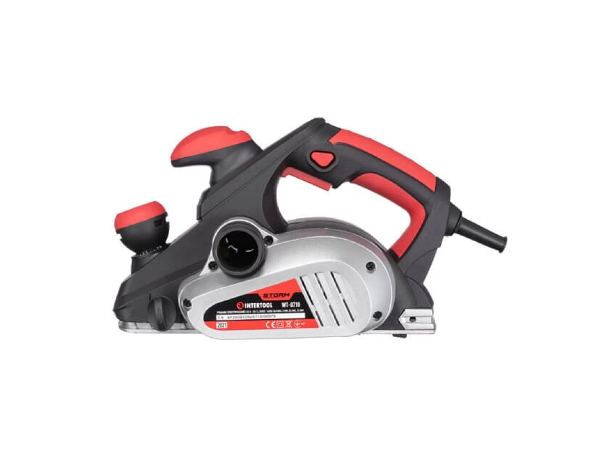 Электрорубанок 850 Вт, 16000 об/мин, нож 82 мм, 0-3 мм INTERTOOL WT-0710 