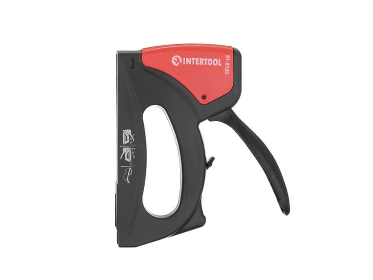 Степлер будівельний під скобу 11.3 * 0.70 * 6-14 мм (пластиковий корпус) INTERTOOL RT-0120 