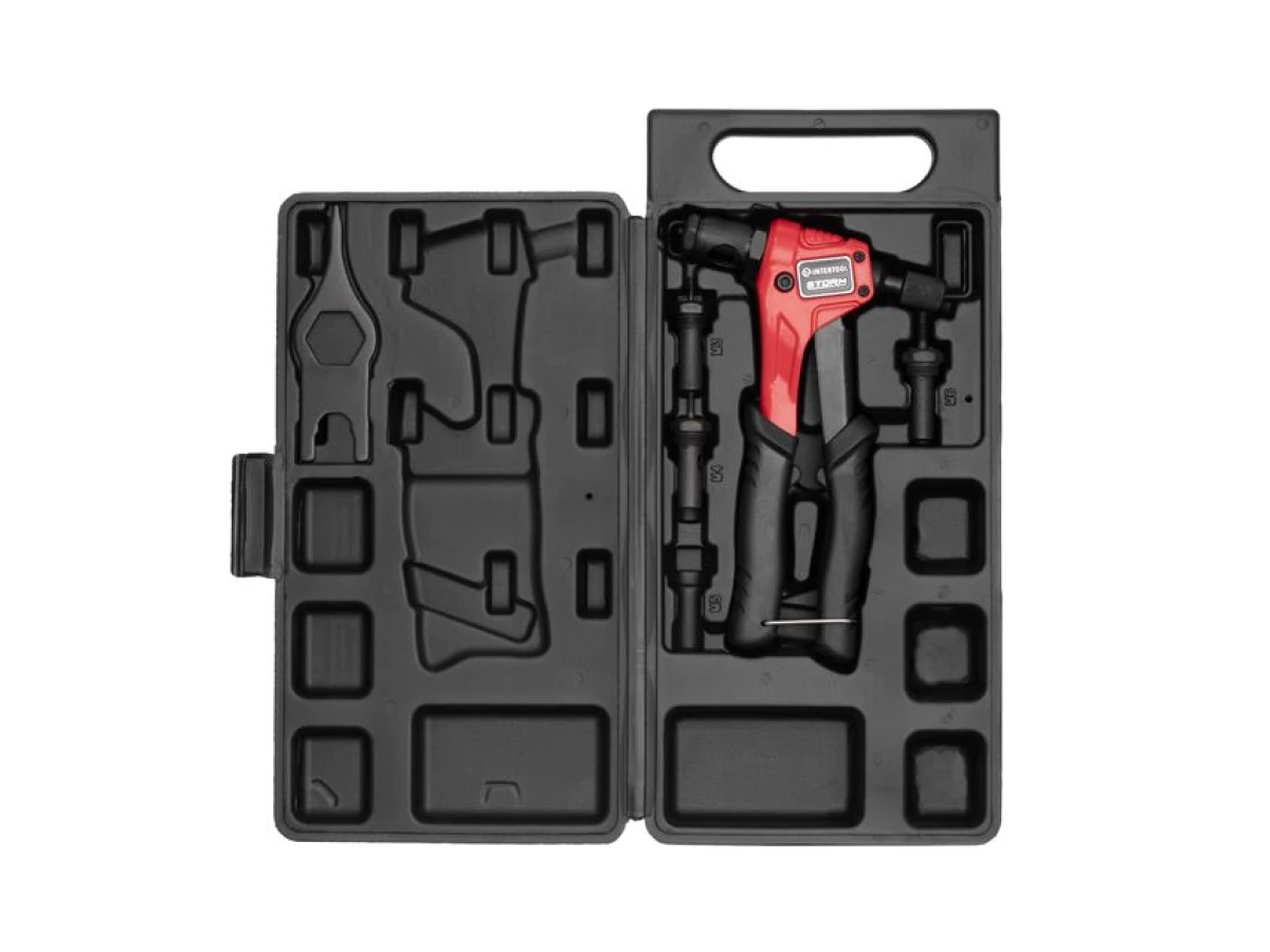 Пістолет заклепувальний для різьбових заклепок 200 мм, застосовувана заклепка M3; M4; M5; M6, Storm INTERTOOL RT-0019 