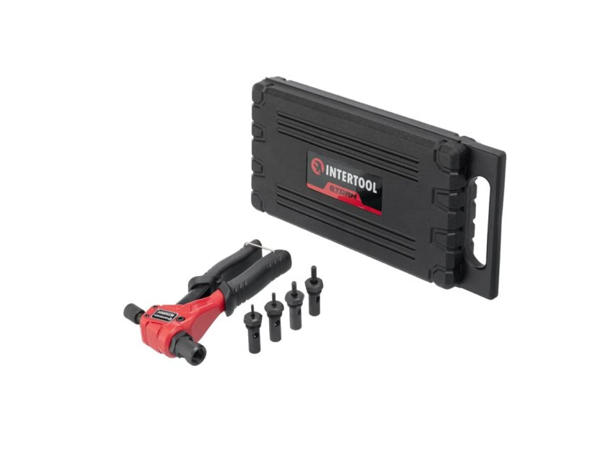 Пістолет заклепувальний для різьбових заклепок 200 мм, застосовувана заклепка M3; M4; M5; M6, Storm INTERTOOL RT-0019 