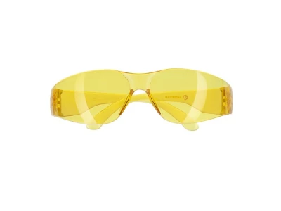 Очки защитные желтые, материал линз поликарбонат, материал дужек поликарбонат, защита от удара INTERTOOL SP-0084