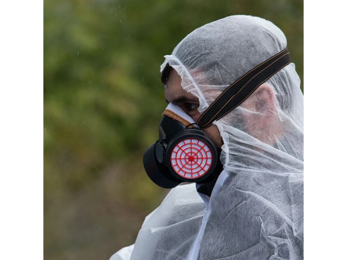 Респіратор з двома картриджами INTERTOOL SP-0028 