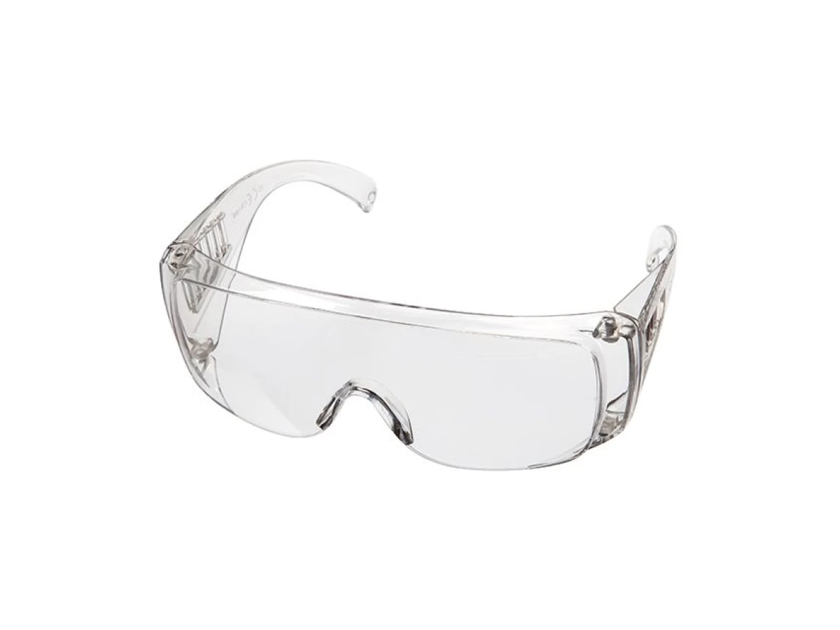 Очки защитные прозрачные, материал линз поликарбонат, материал заушников поликарбонат,защита от удара,оптический класс 1 INTERTOOL SP-0081 