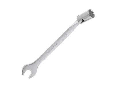 Ключ ріжково-накидний шарнірний 19 мм, CrV, покриття сатин-хром INTERTOOL XT-1419
