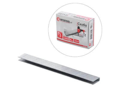 Скоба для степлера РТ-1612 16мм (18GA) 5,7(5,8)x1,25x1,0мм 5000од/упак. INTERTOOL PT-8316