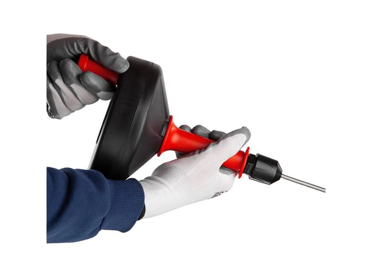 Инструмент для чистки труб, трос 6мм*4м, витой заостренный наконечник INTERTOOL HP-1009 