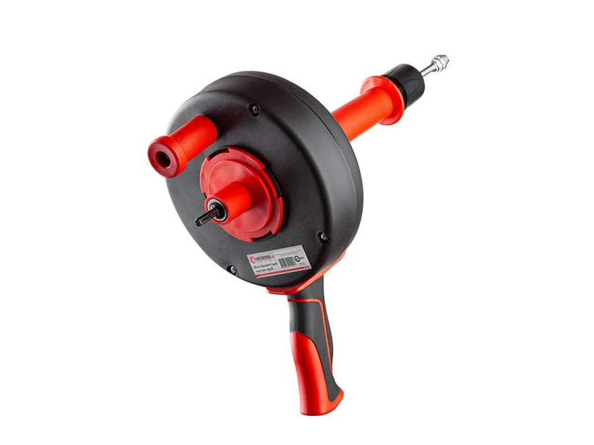 Інструмент для чищення труб, трос 6 мм * 4 м, кручений загострений наконечник INTERTOOL HP-1010 