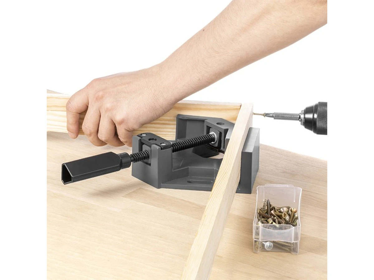 Струбцина кутова 90 градусів, ширина захвату 70 мм, внутрішня INTERTOOL HT-6043 