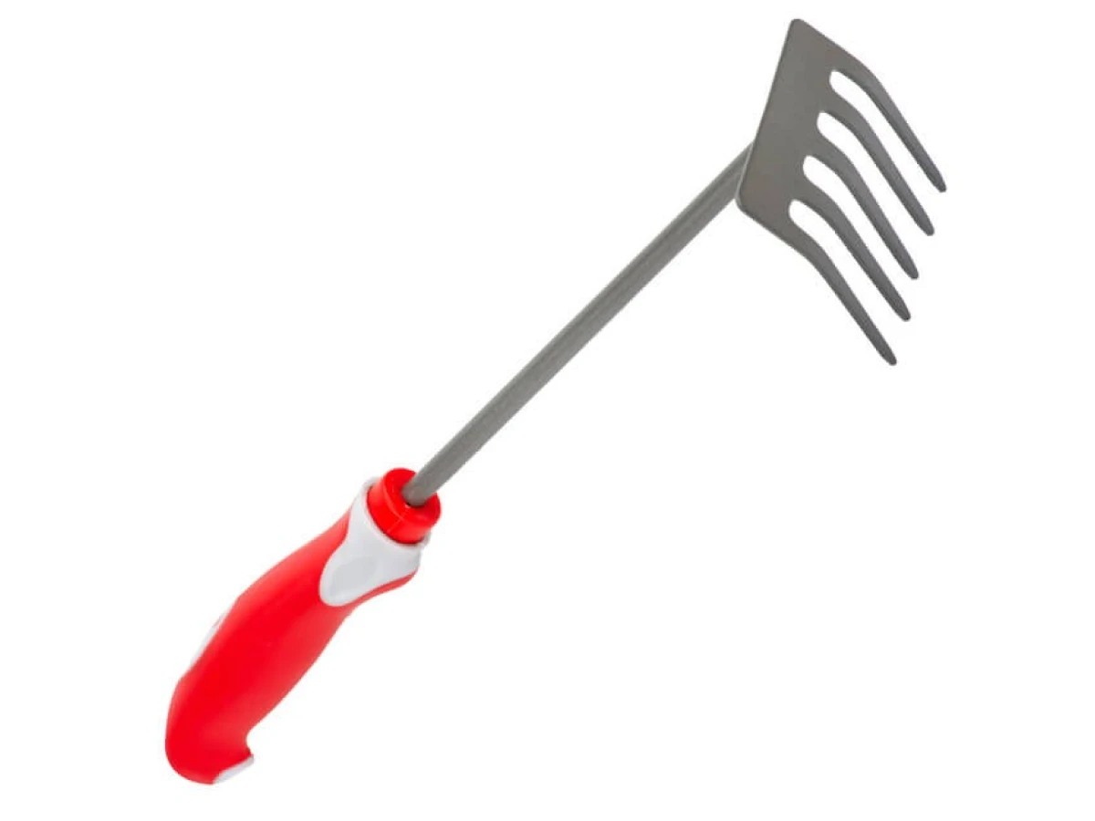 Граблі садові 245 мм * 118 мм з комбінованою рукояткою INTERTOOL FT-0032 