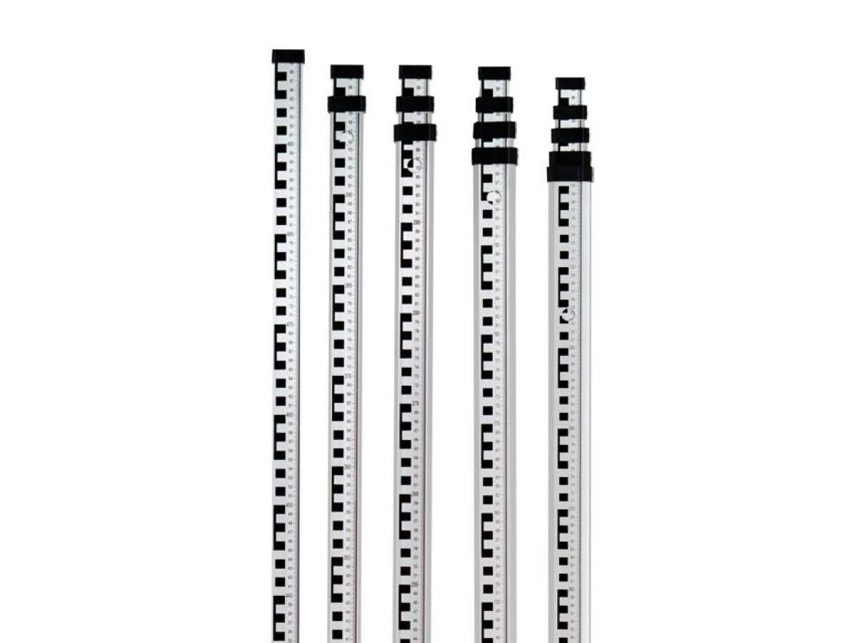 Рейка нивелирная телескопическая 5 м для оптических нивелиров INTERTOOL MT-3014 