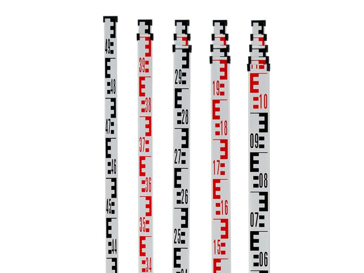 Рейка нивелирная телескопическая 5 м для оптических нивелиров INTERTOOL MT-3014 