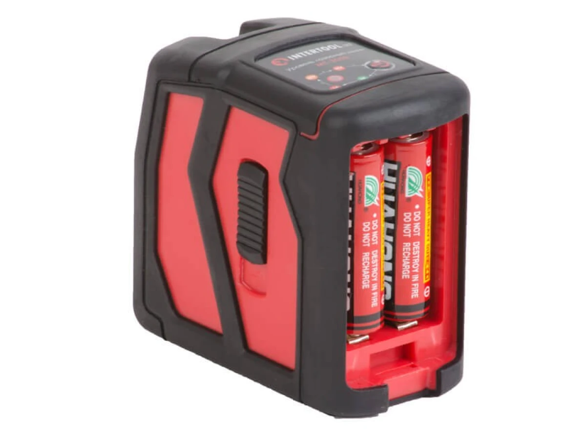 Уровень лазерный мини, 2 лазерные головки INTERTOOL MT-3050 