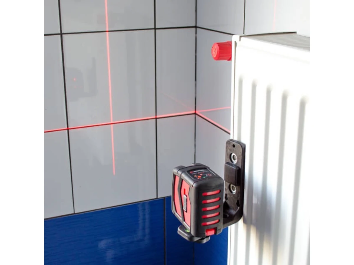 Уровень лазерный мини, 2 лазерные головки INTERTOOL MT-3050 