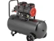 Компресор 50 л, 1.5 кВт, 220 В, 8 aтм, 250 л/хв, 2800 об/хв, безмасляний, 2 циліндра INTERTOOL PT-0035 