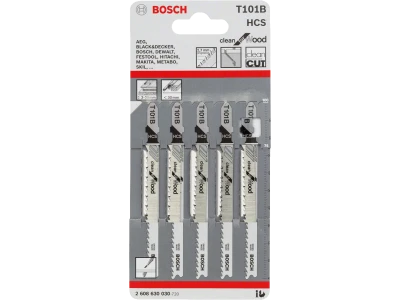 5 Лобзикових пилок T 101 B Clean for Wood, HCS
