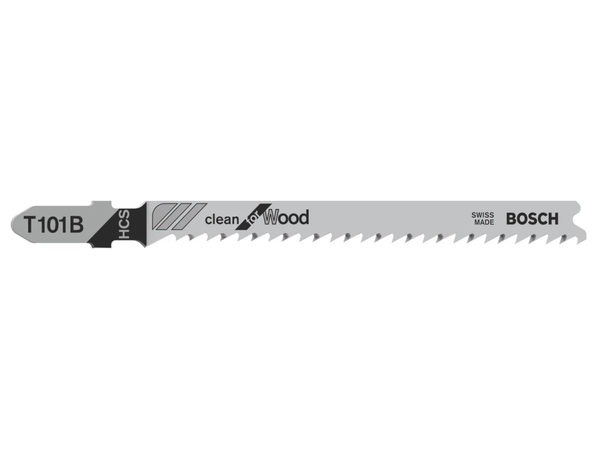 5 Лобзикових пилок T 101 B Clean for Wood, HCS 