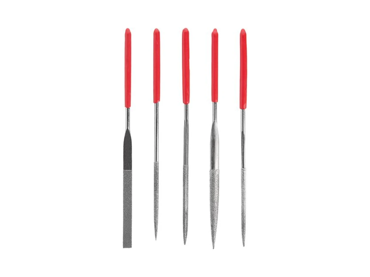 Набор алмазных надфилей 5 шт, 140 мм INTERTOOL HT-3709 