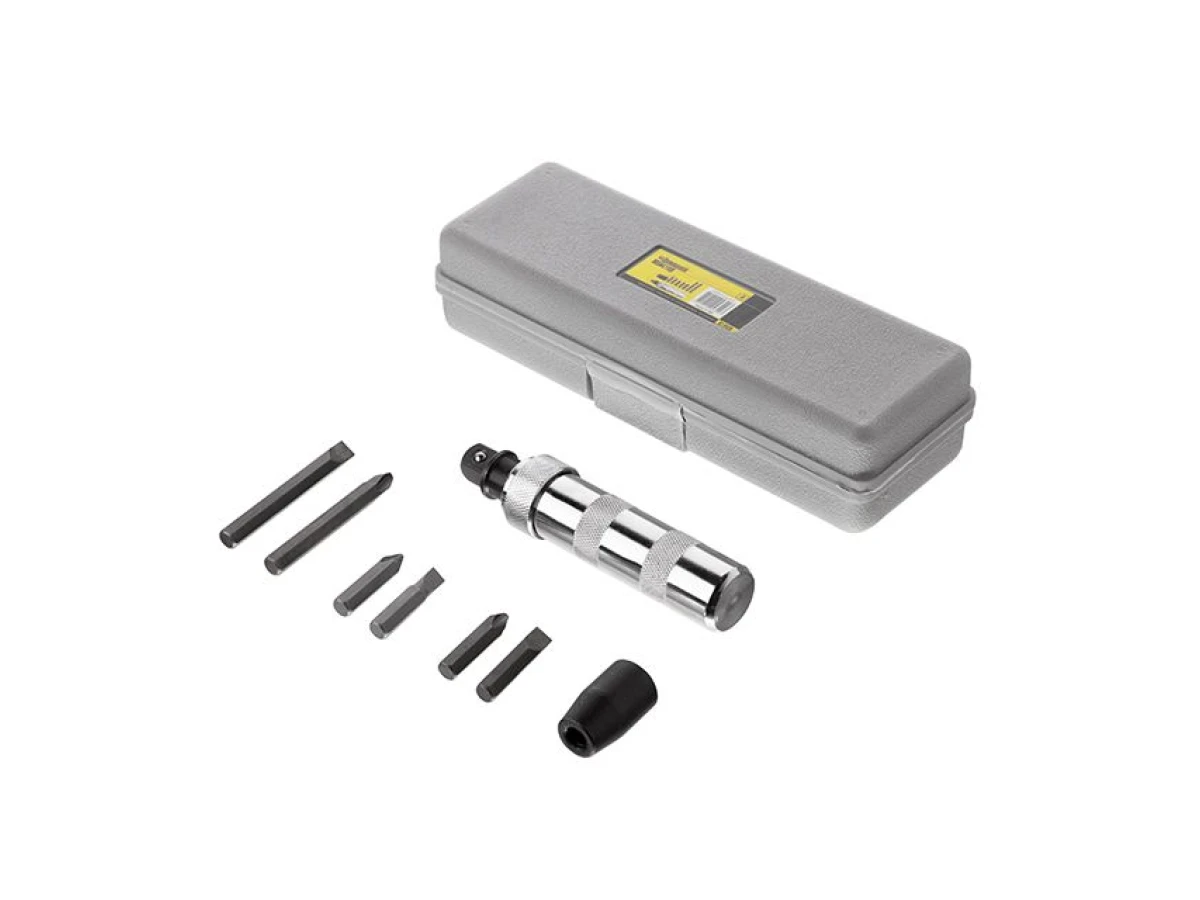 Викрутка ударна з комплектом насадок 6 од. INTERTOOL HT-0430 