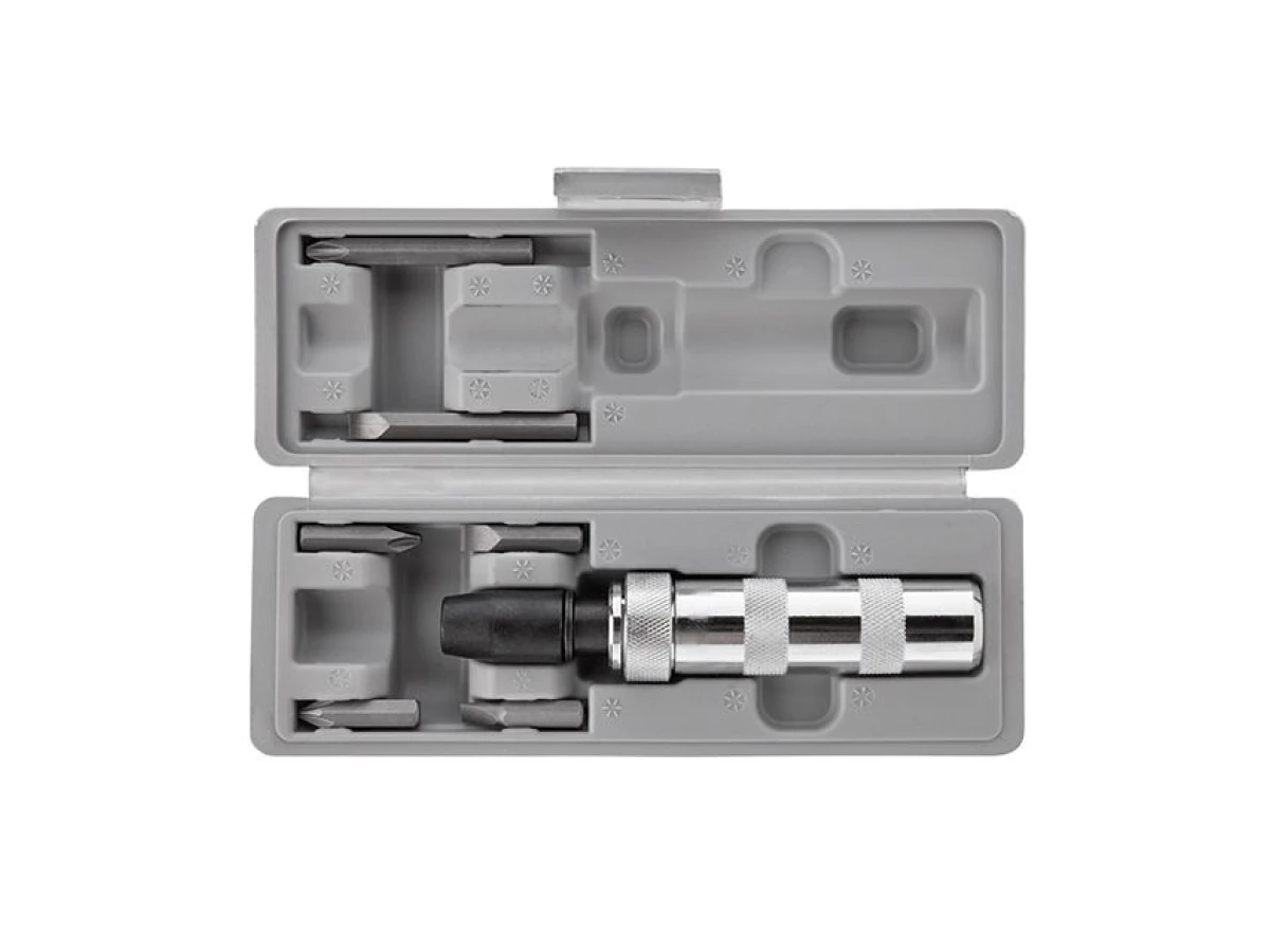 Викрутка ударна з комплектом насадок 6 од. INTERTOOL HT-0430 