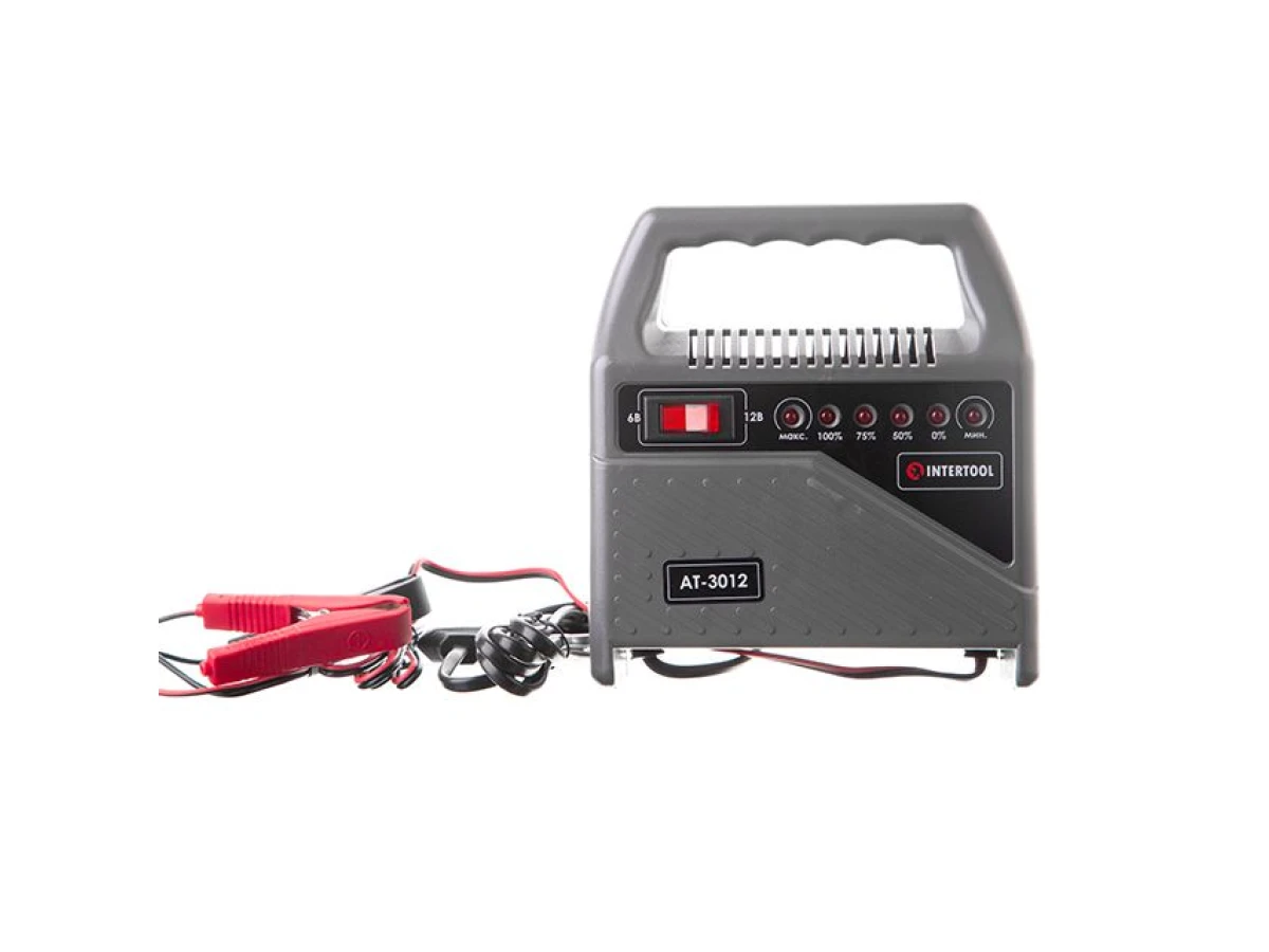 Устройство зарядное для аккумуляторов 6/12 В INTERTOOL AT-3012 
