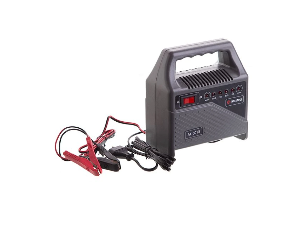 Устройство зарядное для аккумуляторов 6/12 В INTERTOOL AT-3012 