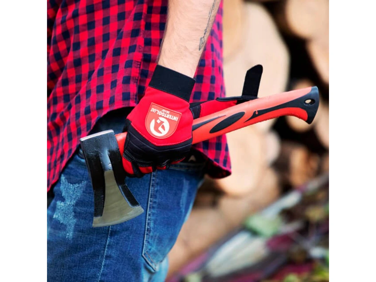 Колун кований 1000 г, ручка з фібергласу INTERTOOL HT-0274 