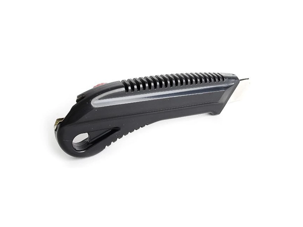 Ніж з металевою напрямною під лезо 18 мм із гвинтовим фіксатором INTERTOOL HT-0502 