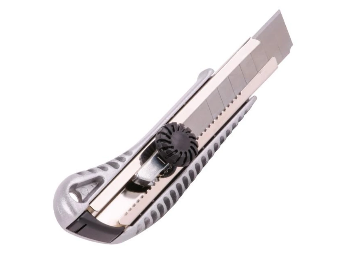 Ніж з відламним лезом 18 мм, металева напрямна INTERTOOL HT-0507 