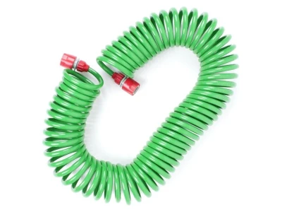 Шланг для полива спиральный 15 м с конекторами INTERTOOL GE-4002