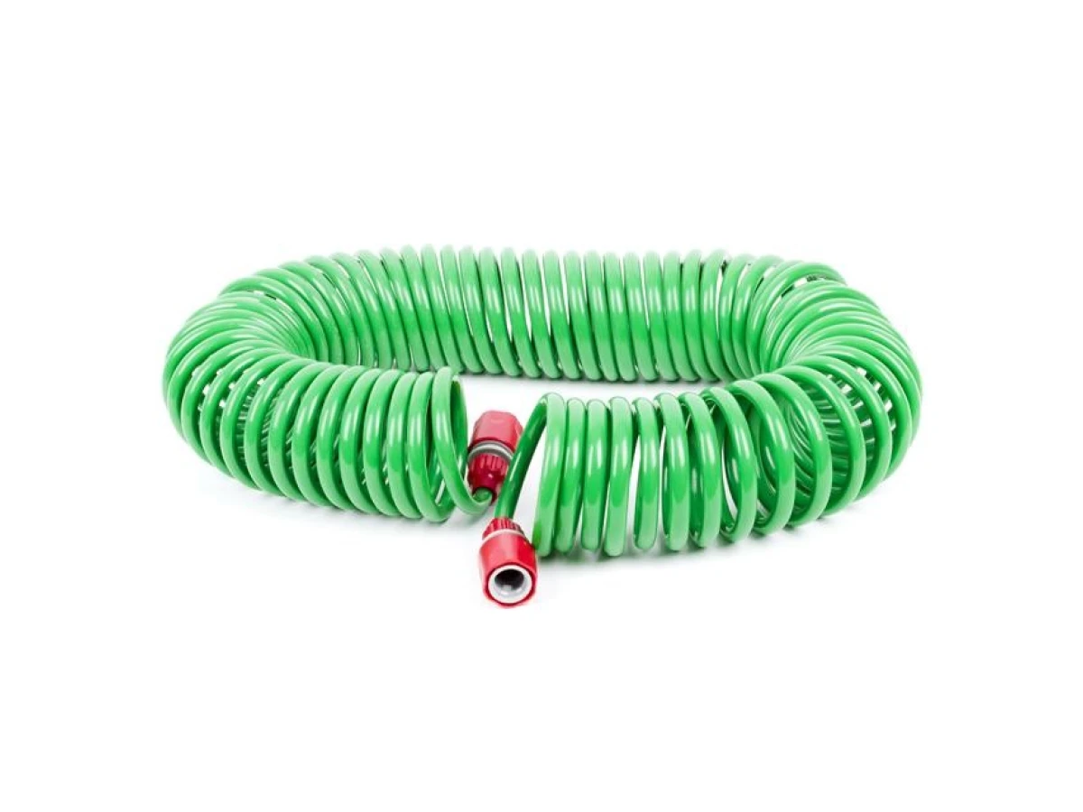 Шланг спіральний 15 м з конекторами INTERTOOL GE-4002 